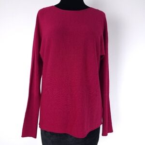 Max studio extra fine merino wool long sleeve crew neck size M